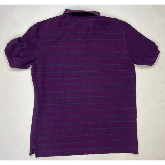 Nautica Polo Shirt Men Adult Medium Purple Colorblock Short Sleeve - Picture 4 of 7